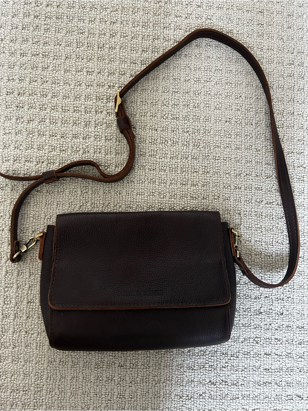 Portland Leather Metro Leather Crossbody Bag